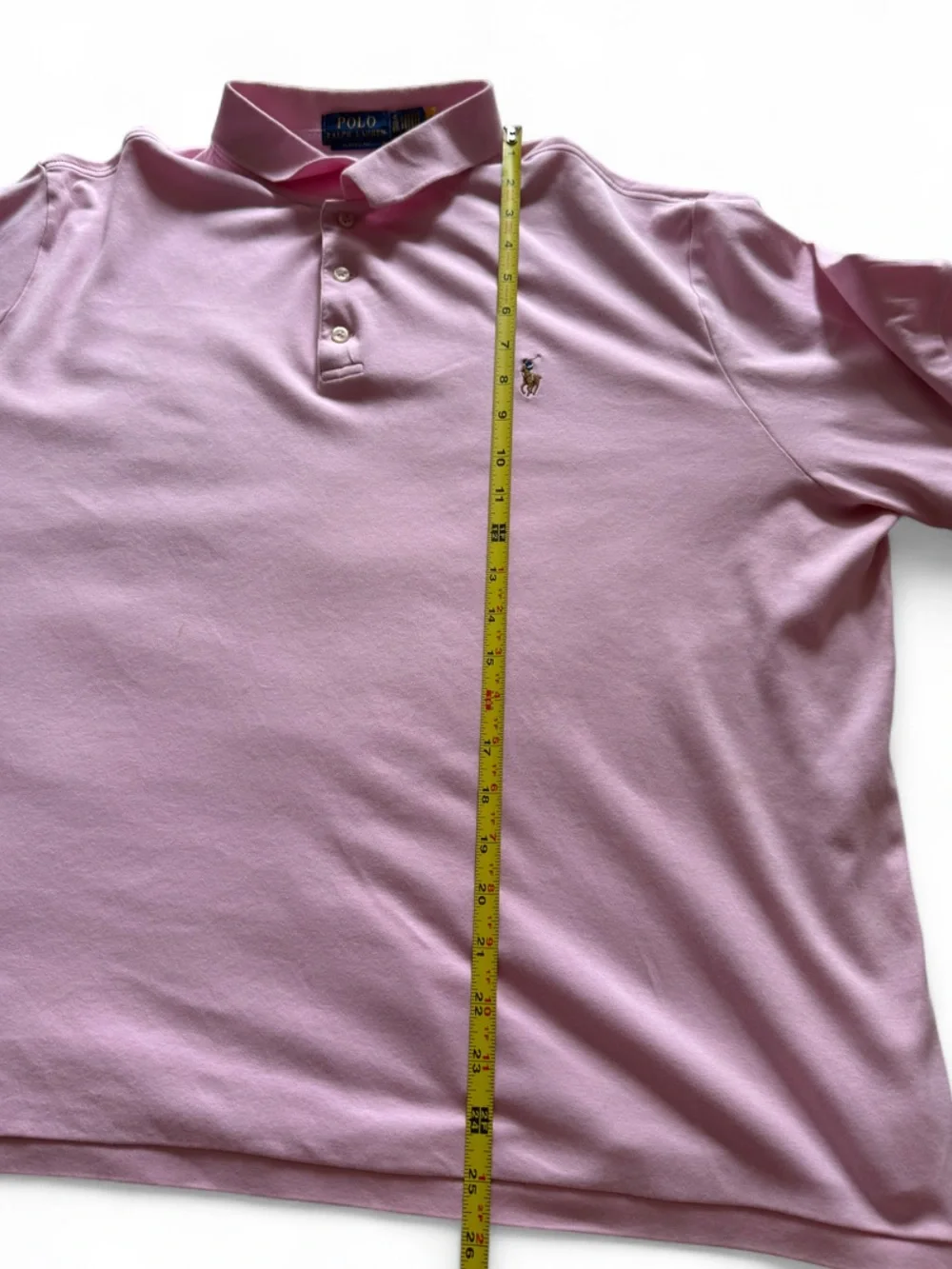 Ralph Lauren Light Pink Polo Shirt with Embroidered Pony